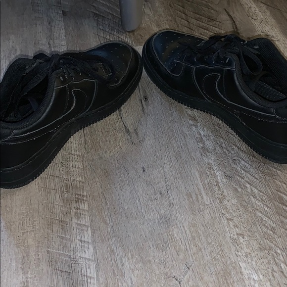 All Black Air Force 1s - Picture 4 of 4